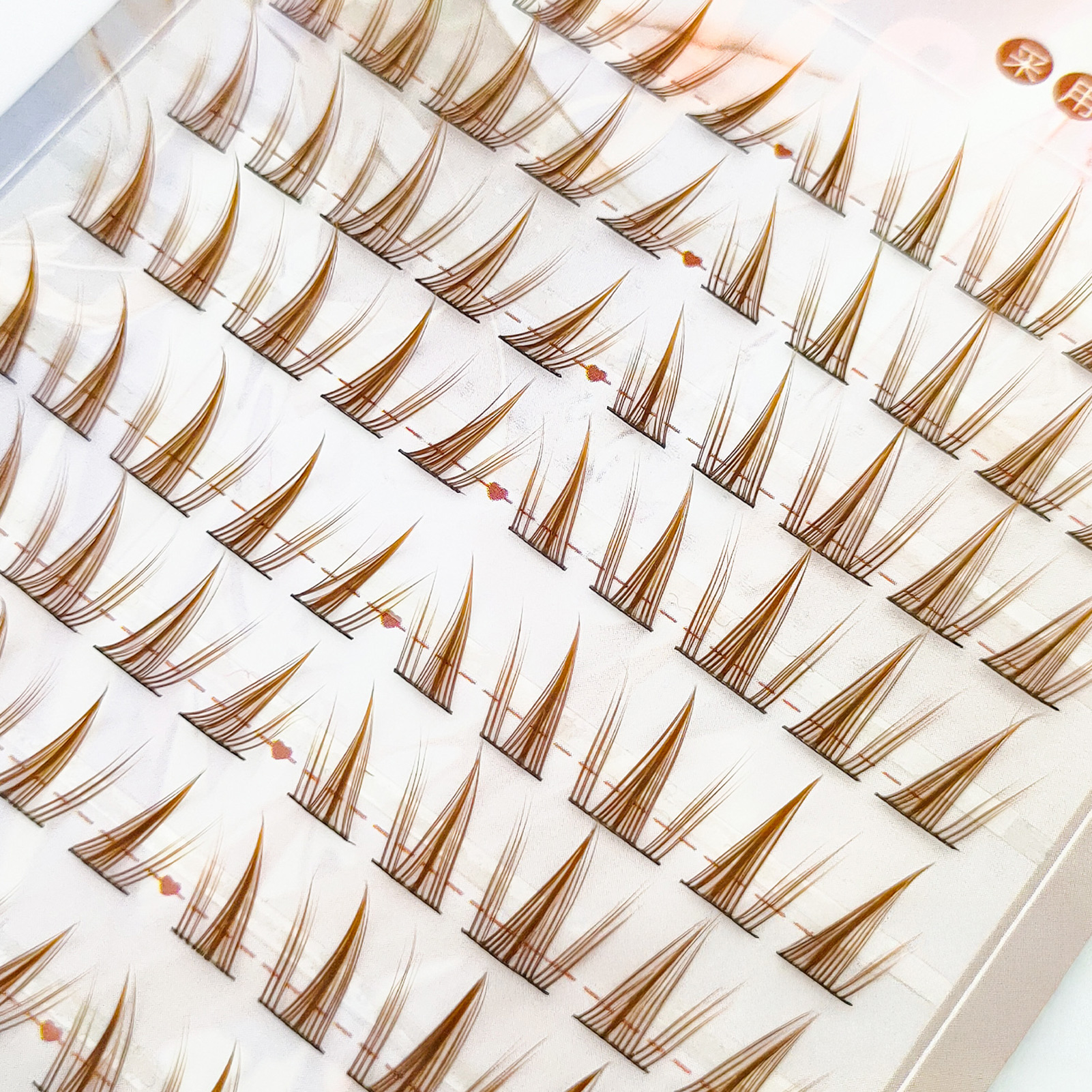 Hair Care Korea - Brown Sunflower DIY Lash Clusters Caramel