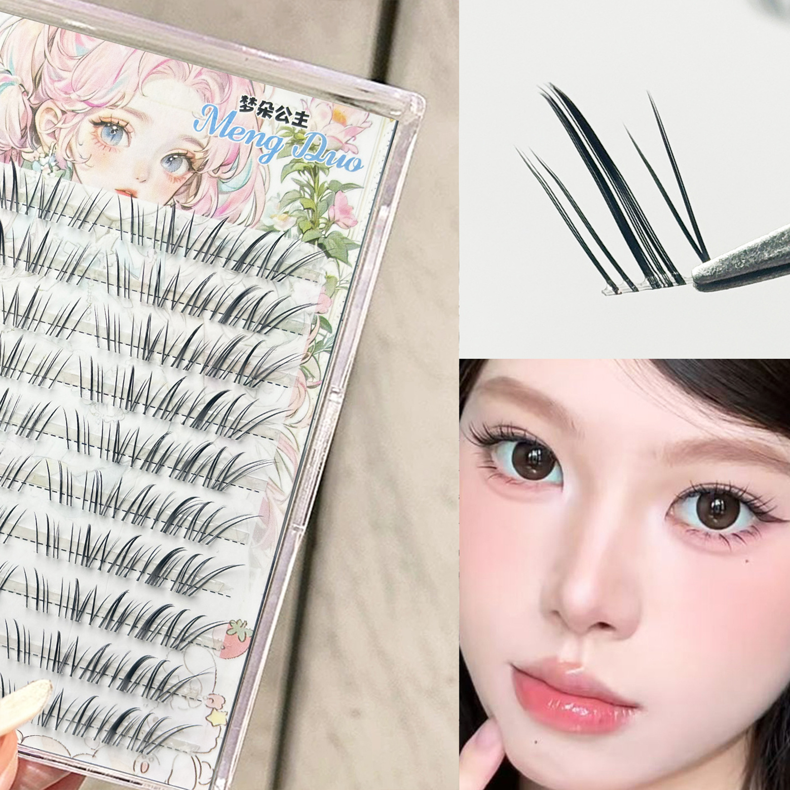 DIY False Eyelashes Transparen - Hair Care Korea incelemesi ve fiyatı