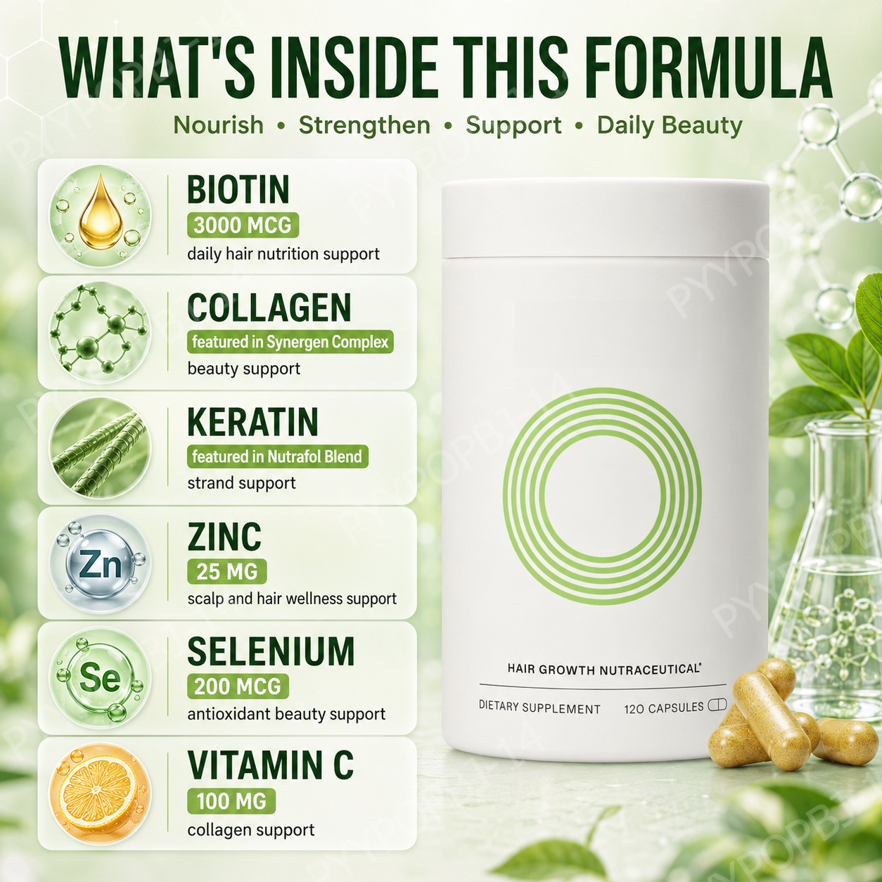 Herbal Hair Nutrition Capsules - Hair Care Daily incelemesi ve fiyatı
