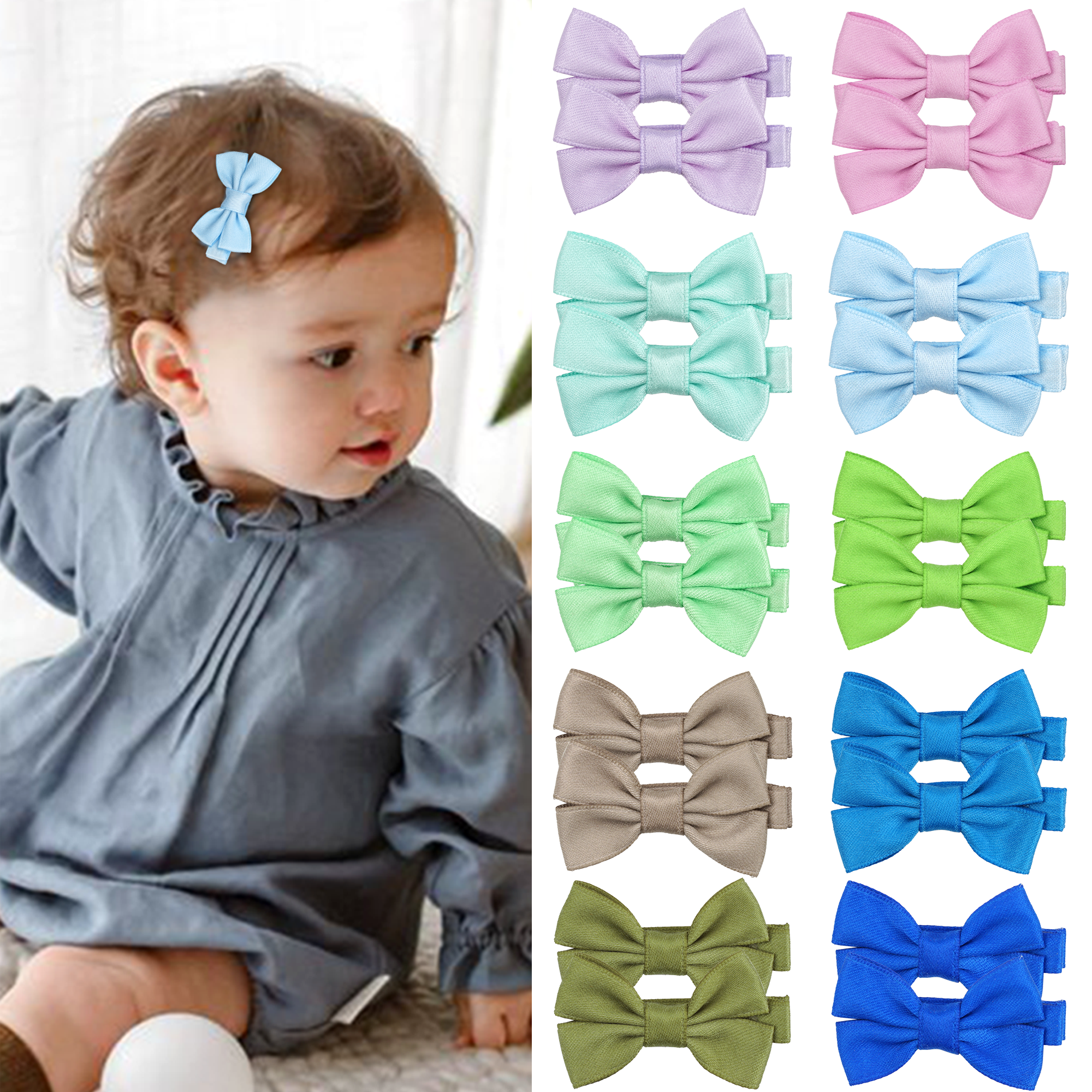 12/20 Pcs 2Inch Baby Hair Bows - Hair Care Baby incelemesi ve fiyatı
