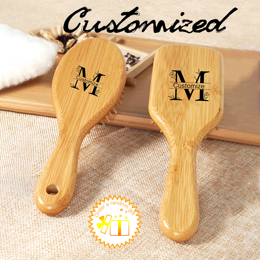 1pc Personalised Custom Bamboo - Bamboo Hair Brush incelemesi ve fiyatı