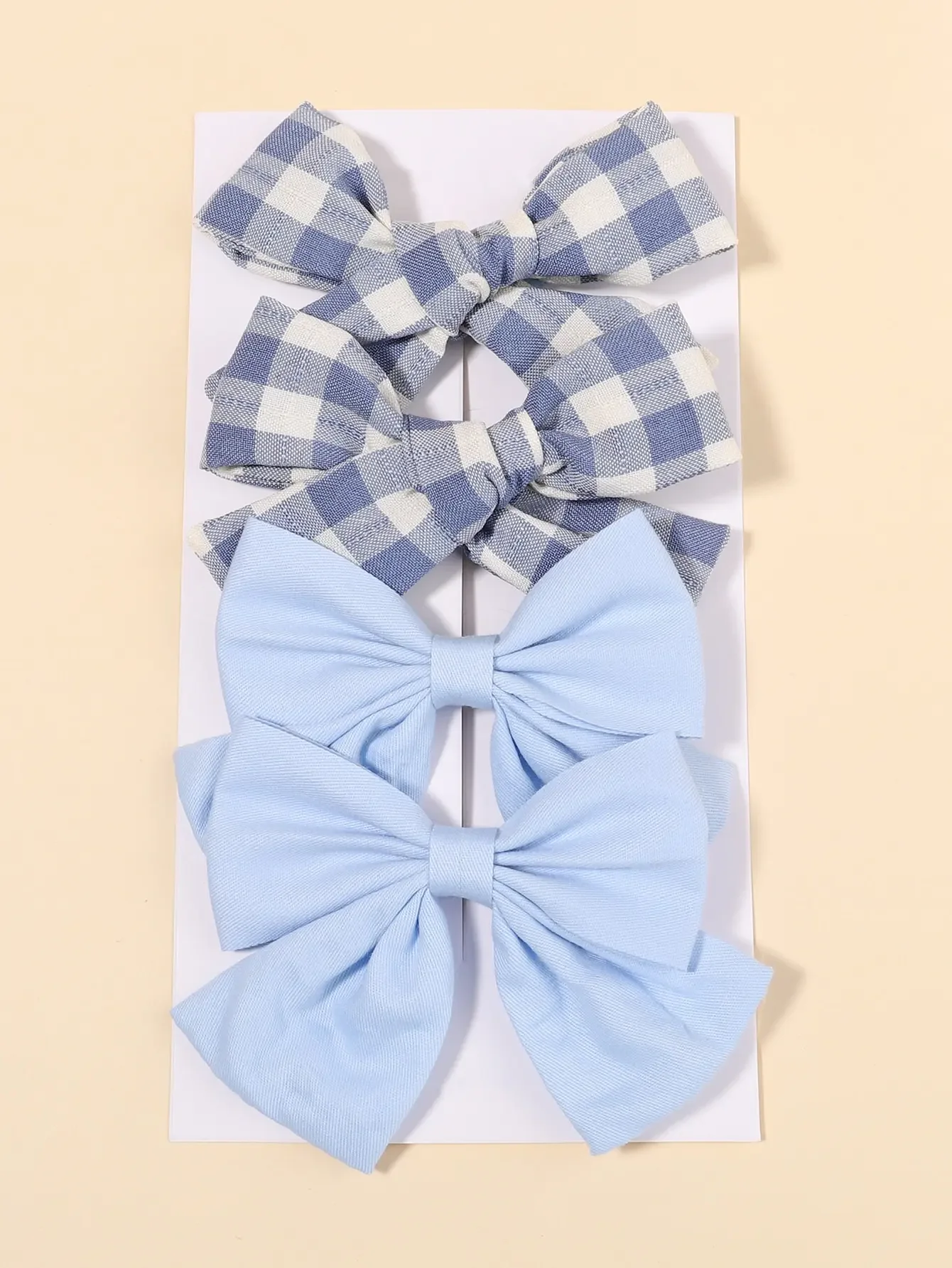 4Pcs/Set Cute Plaid Bow Hair C - Hair Care Baby incelemesi ve fiyatı