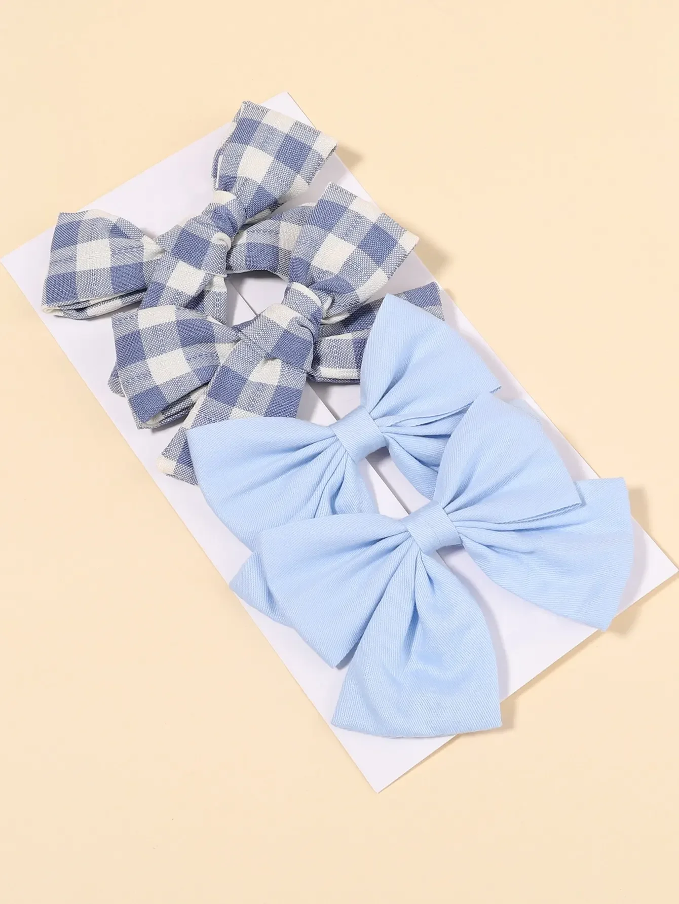 4Pcs/Set Cute Plaid Bow Hair C - Hair Care Baby incelemesi ve fiyatı