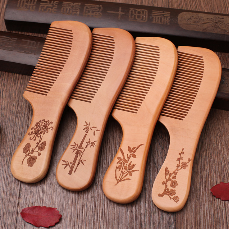 Natural Peach Wood Hair Comb C - Bamboo Hair Brush incelemesi ve fiyatı