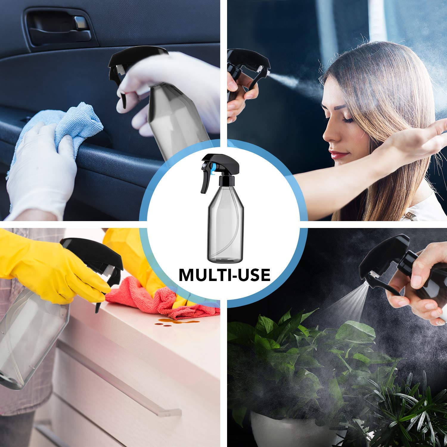 3Pack Spray Bottle, 10oz Plast - Hair Care Or Haircare incelemesi ve fiyatı