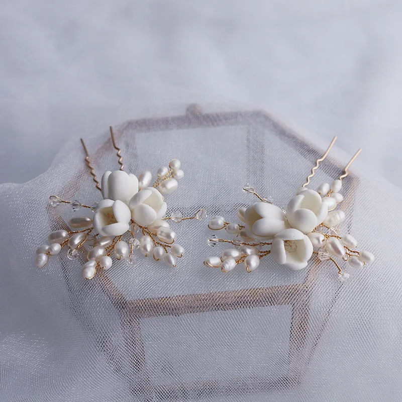 Natural pearl ceramic flowers  - Hair Care Zinc incelemesi ve fiyatı