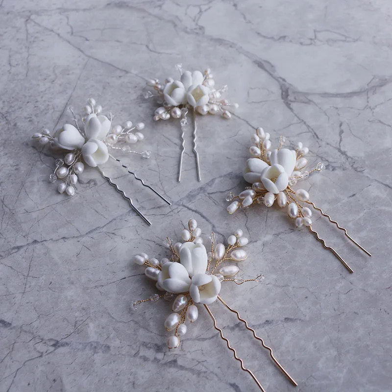 Natural pearl ceramic flowers  - Hair Care Zinc incelemesi ve fiyatı