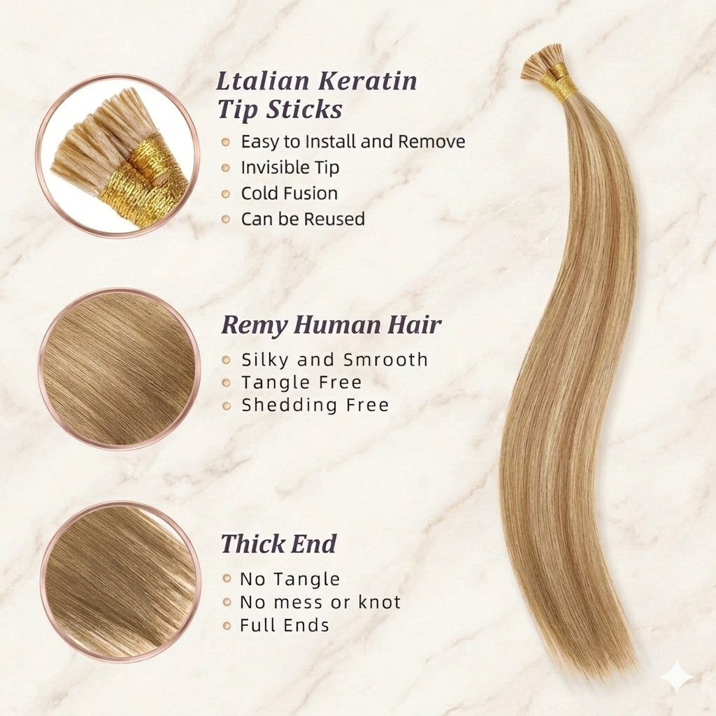 18inch Natural Remy I- Tip Hum - Hair Care Tips incelemesi ve fiyatı